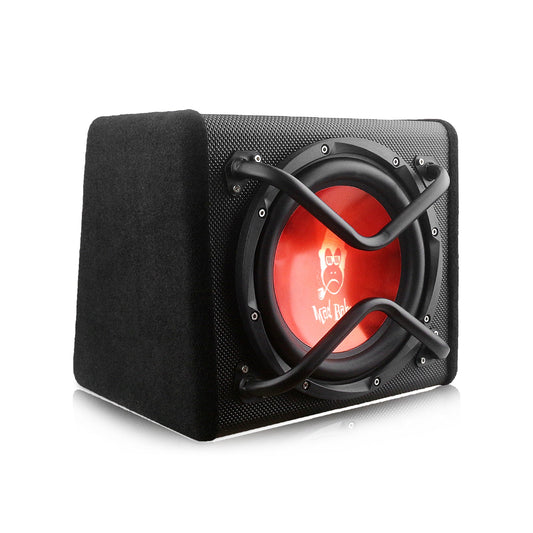 MAD BABOON 10" Car Subwoofer 1000W Power with Built-in Amplifier Vented Sub Enclosure Box