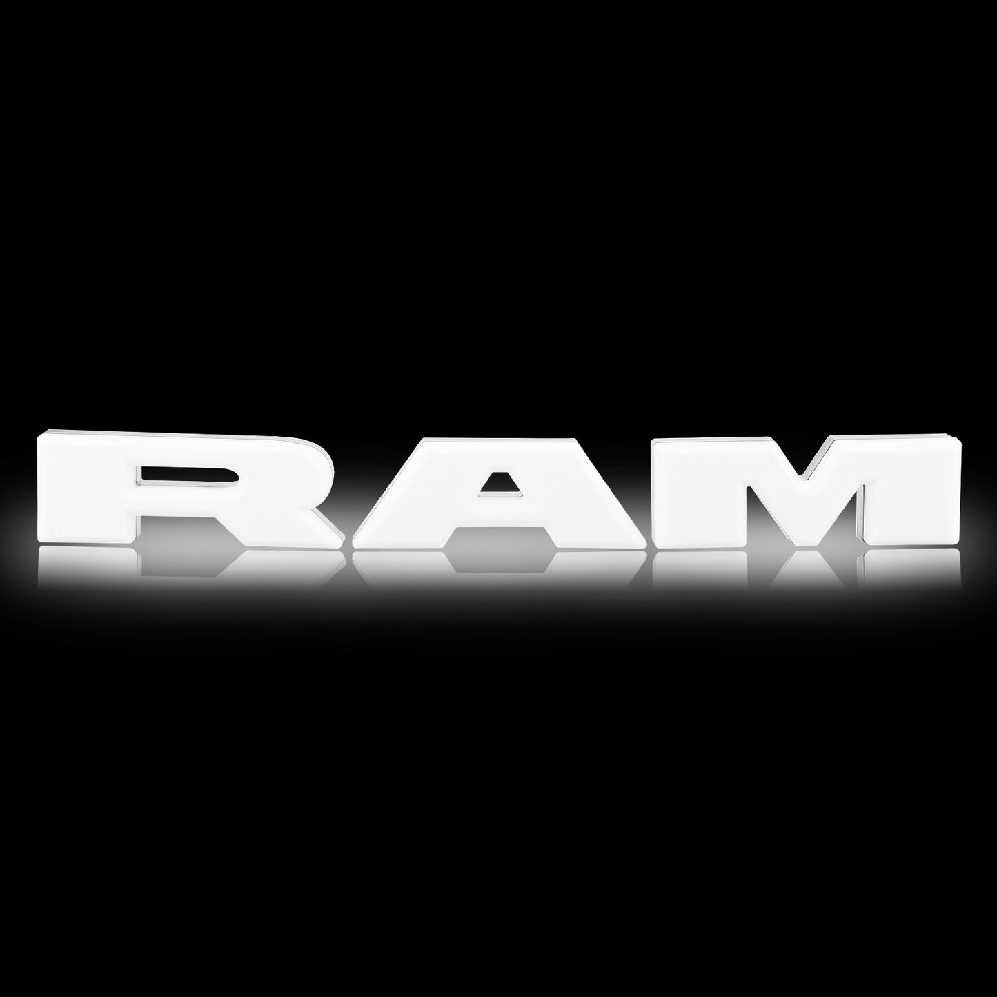 MAD BABOON RAM Letters Led Lights Fit for Dodge Ram 1500 2500 3500 Front Hood Bumper Grille