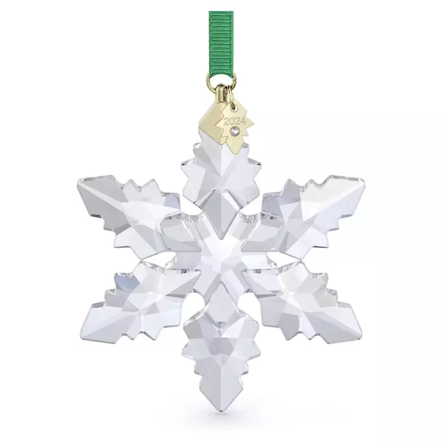 Swarovski Annual Edition Little Snowflake Ornament 2024, Clear Crystal Star with 133 Facets, Part of the Swarovski Annual Edition Collection 5661079
