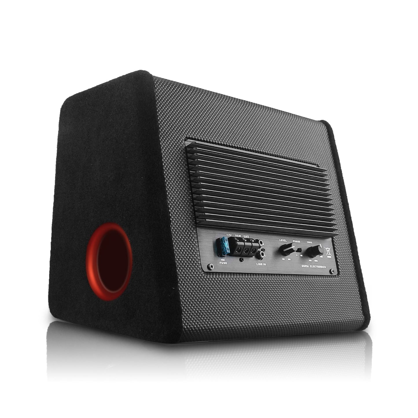 MAD BABOON 10" Car Subwoofer 1000W Power with Built-in Amplifier Vented Sub Enclosure Box