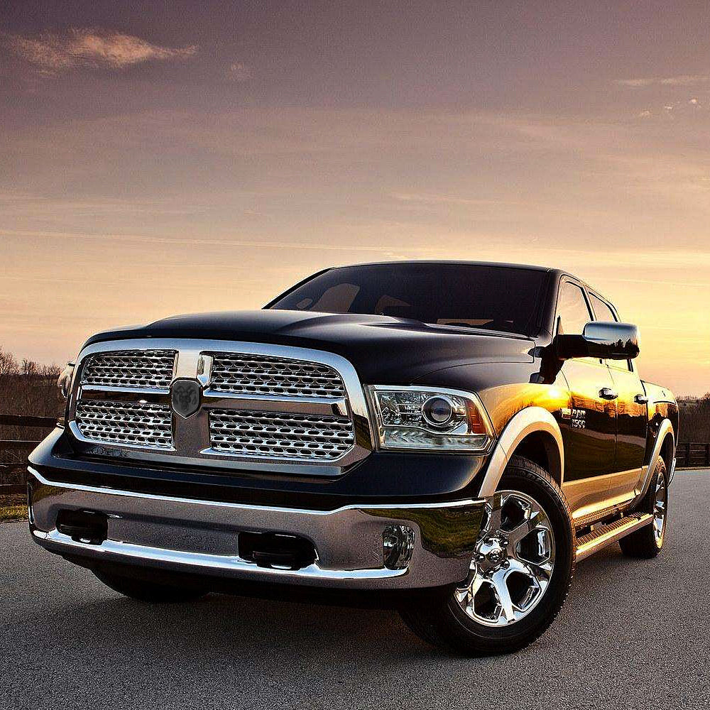 MAD BABOON Red Light Skull Logo Compatible with 2008-2023 Dodge RAM 1500 2500 3500, Halloween gift, Gift Box Packaging