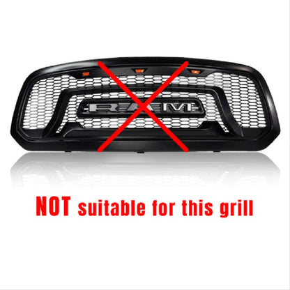 MAD BABOON RAM Letters Led Lights Fit for Dodge Ram 1500 2500 3500 Front Hood Bumper Grille (Discount activity)