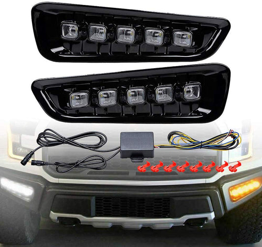 MAD BABOON LED DRL and Fog Lamp with Turn Signal fits for 2017-2020 FORD F150