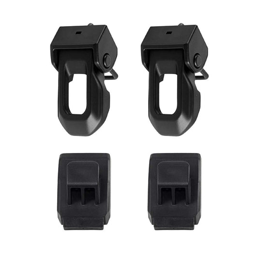 MAD BABOON 1 Pair of 18-23 JEEP WRANGLER JL Hood Latch Hood Catch Buckle Kit Black/ with Lock