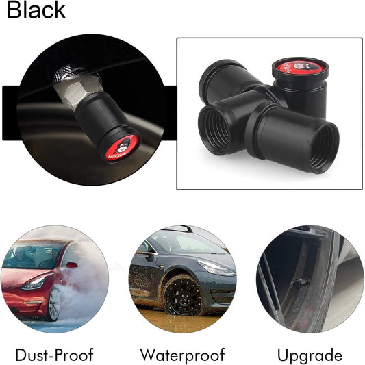 MAD BABOON Universal Car Wheel Tire Valve Stem Caps Air Caps Cover Valve Nozzles Copper Nut Caps 5 pcs