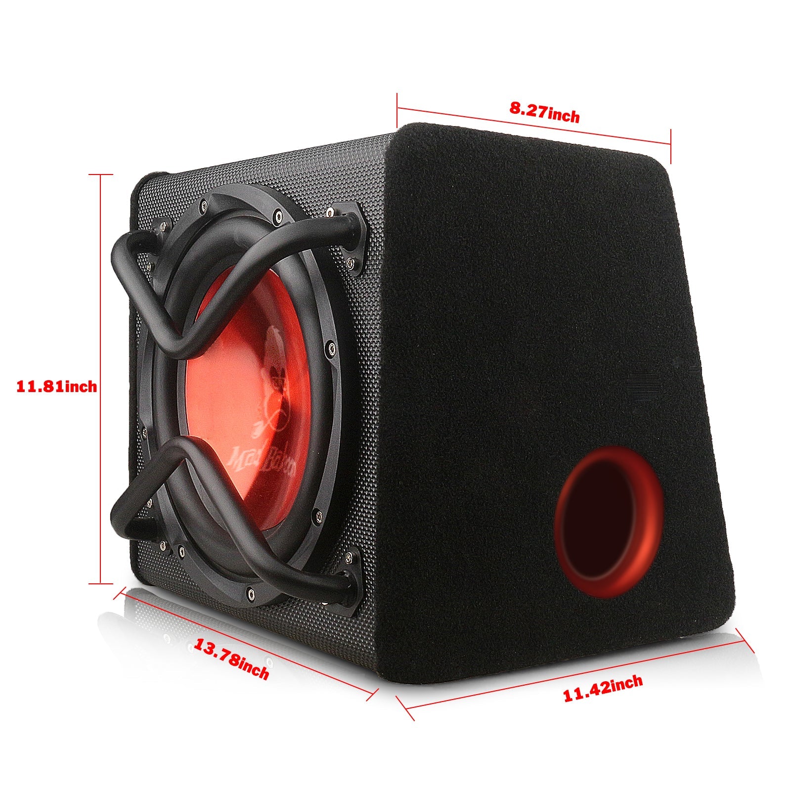MAD BABOON 10" Car Subwoofer 1000W Power with Builtin Amplifier Vente