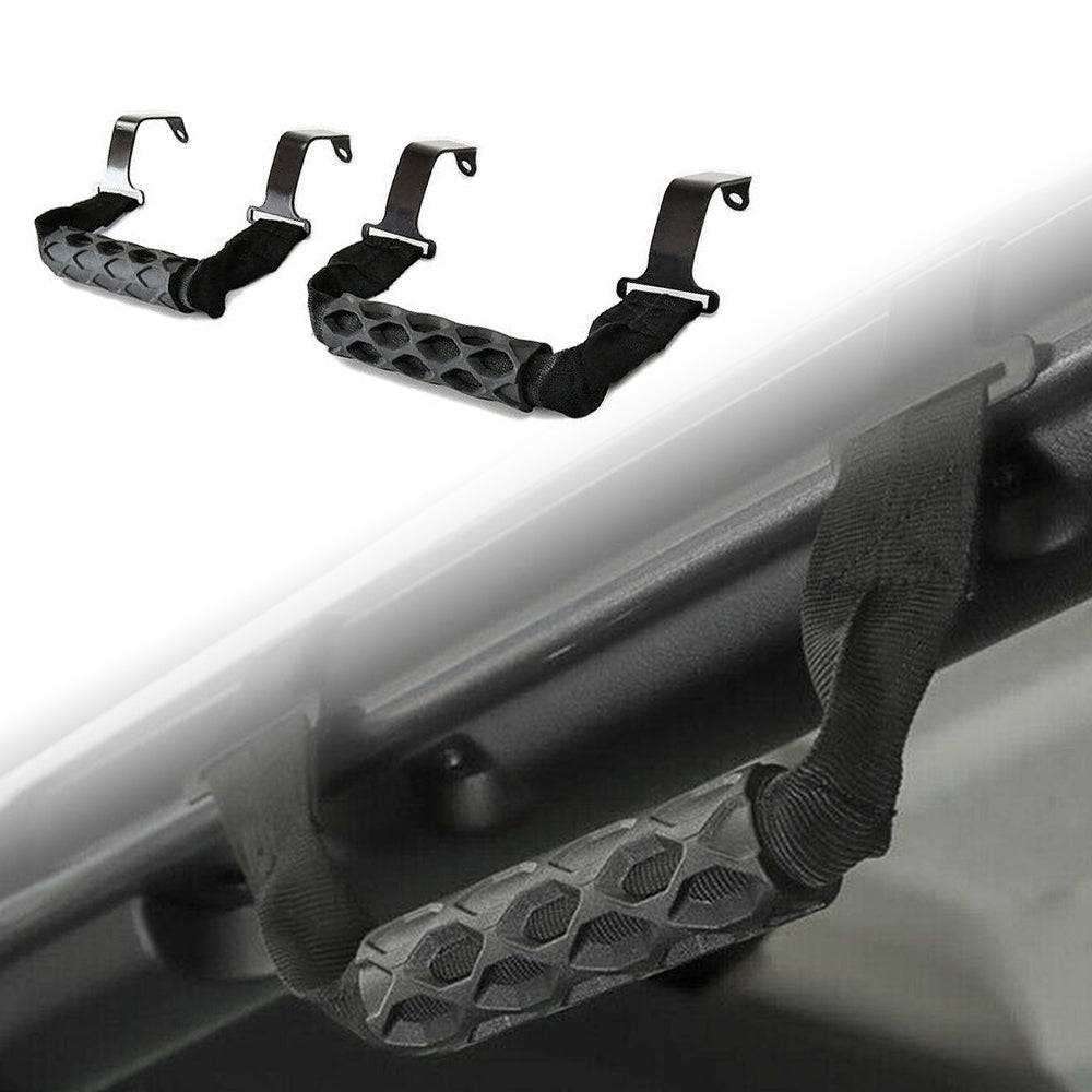 Mad Baboon Roll Bar Grab Handles Front and Rear fits for Jeep Wrangler JL 2018-2023 and Gladiator JT 2020-2023