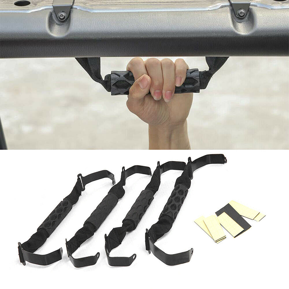 ATTPARTS Roll Bar Grab Handles For Jeep Wrangler JL & Gladiator JT – 4 Door Set