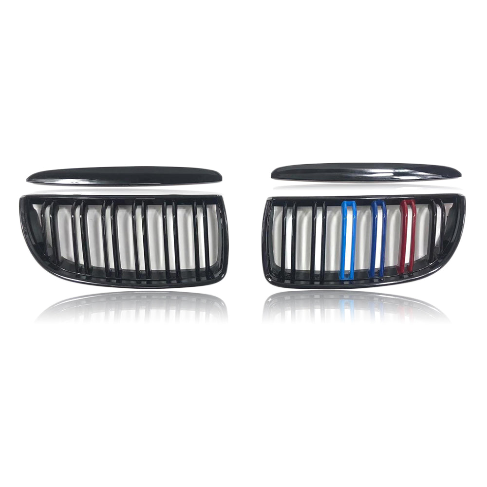MAD BABOON Single/Dual Line Grille fits for 05-07 BMW 3series E90 (Gloss Black M Color)