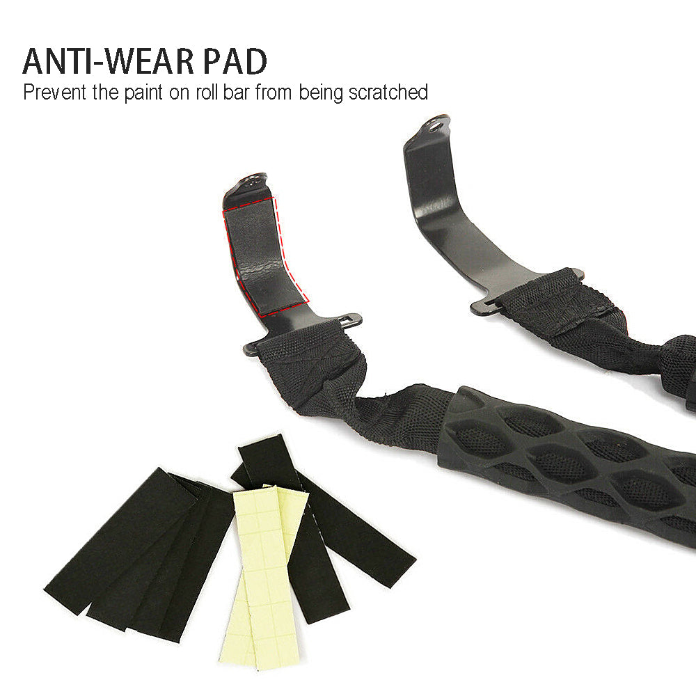Mad Baboon Roll Bar Grab Handles Front and Rear fits for Jeep Wrangler JL 2018-2023 and Gladiator JT 2020-2023