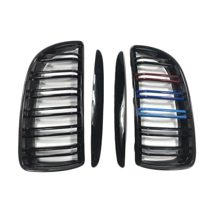 MAD BABOON Single/Dual Line Grille fits for 05-07 BMW 3series E90 (Gloss Black M Color)