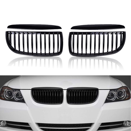 MAD BABOON Single/Dual Line Grille fits for 05-07 BMW 3series E90 (Gloss Black M Color)