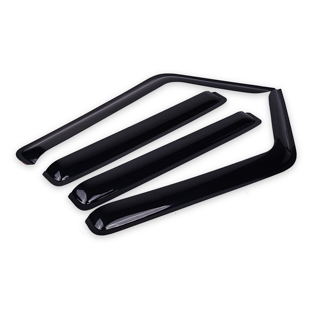 MAD BABOON 4pcs Window Visor Sun Rain Guard Smoked Dark for 2018-2023 Jeep Wrangler JL
