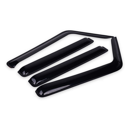 MAD BABOON 4pcs Window Visor Sun Rain Guard Smoked Dark for 2018-2023 Jeep Wrangler JL
