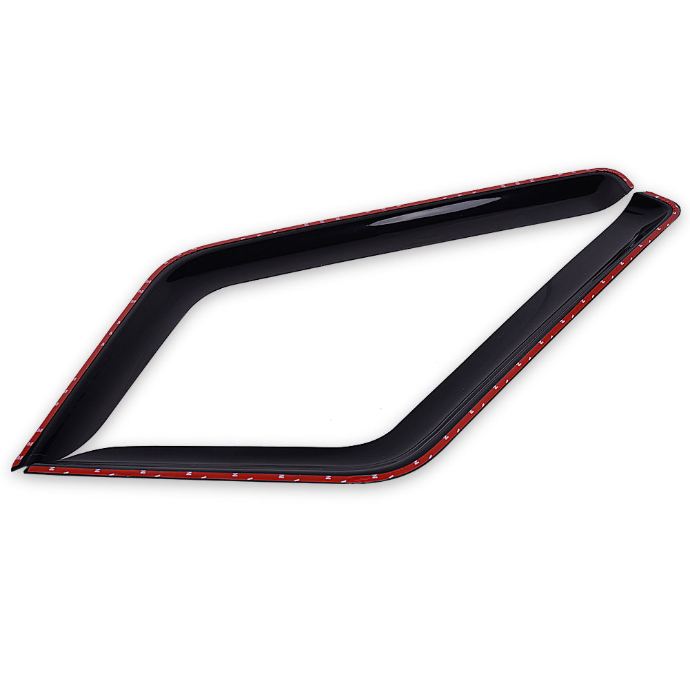 MAD BABOON 4pcs Window Visor Sun Rain Guard Smoked Dark for 2018-2023 Jeep Wrangler JL